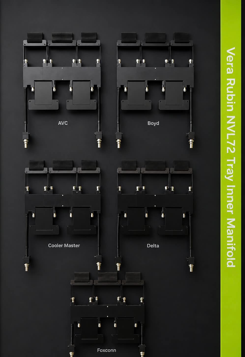 Vera Rubin NVL72 Tray Inner Manifold · Computex 2026